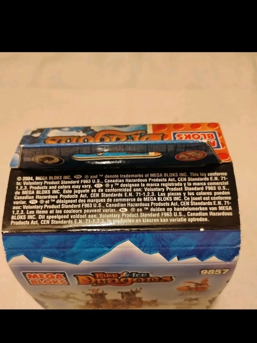 MEGA BLOKS FIRE & ICE DRAGONS 9857 ICE OUTPOST NEW SEALED 2004 RARE